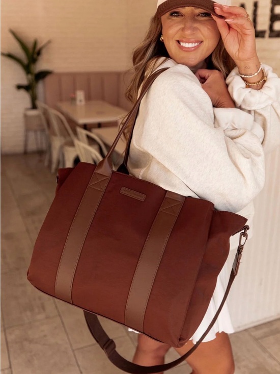 Poppy & Peonies Handbags - Poppy & Peonies Daily Tote Espresso